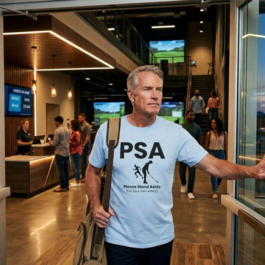 PSA - Please Stand Aside - Adult Golf T-Shirt