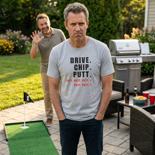 Drive Chip Putt Putt Putt... - Adult Golf T-Shirt