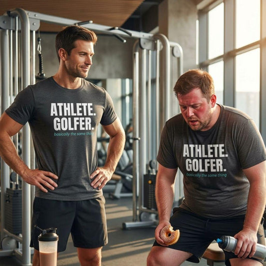 Athlete. Golfer. Basically the Same Thing - Adult Golf T-Shirt