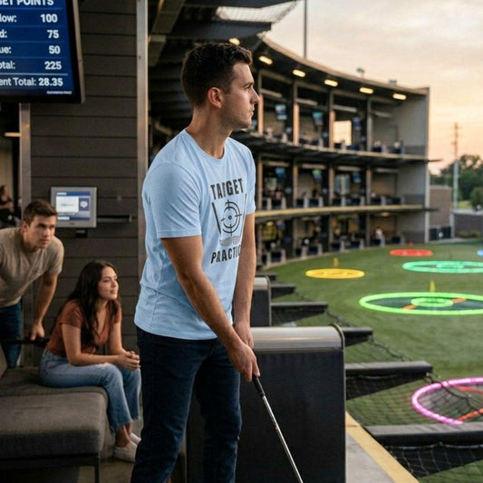 Target Practice - Adult Golf T-Shirt