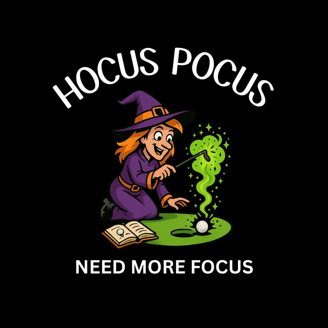 Hocus Pocus, Need More Focus - Youth Halloween Golf T-Shirt