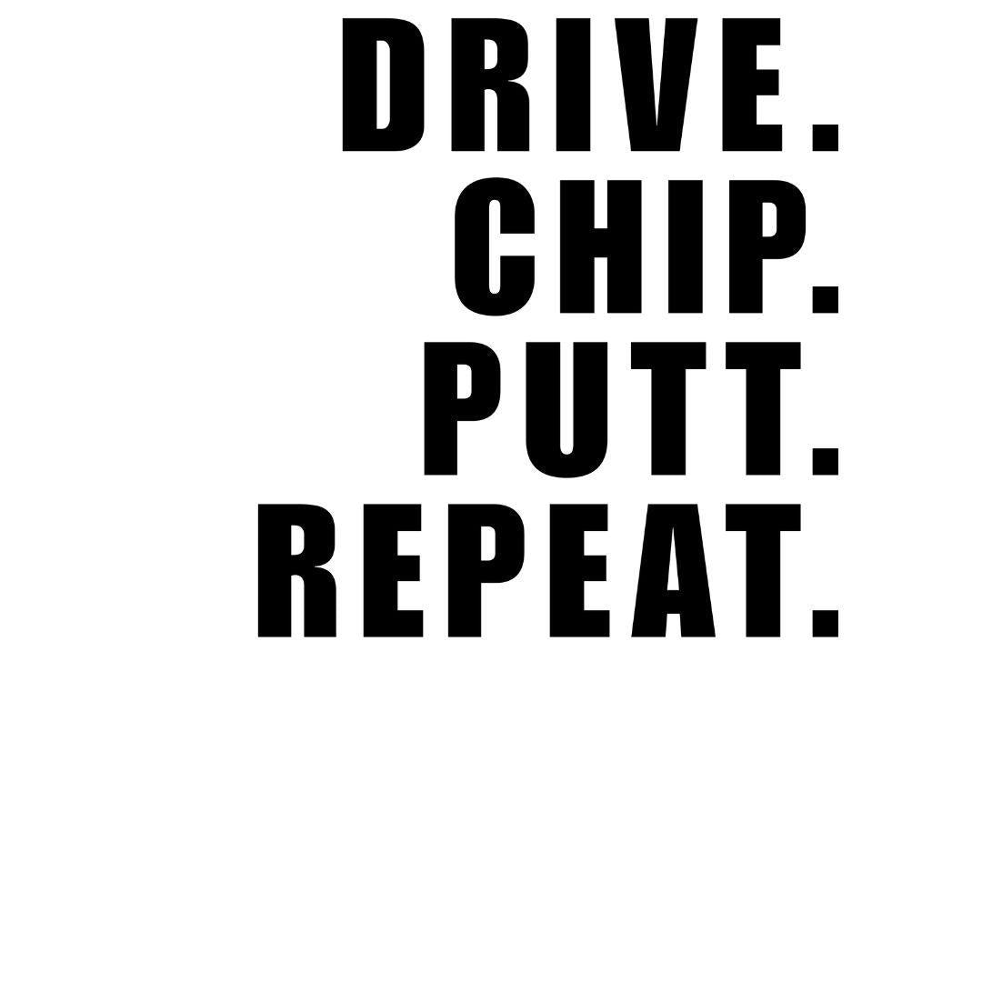DRIVE CHIP PUTT REPEAT - Youth T-shirt