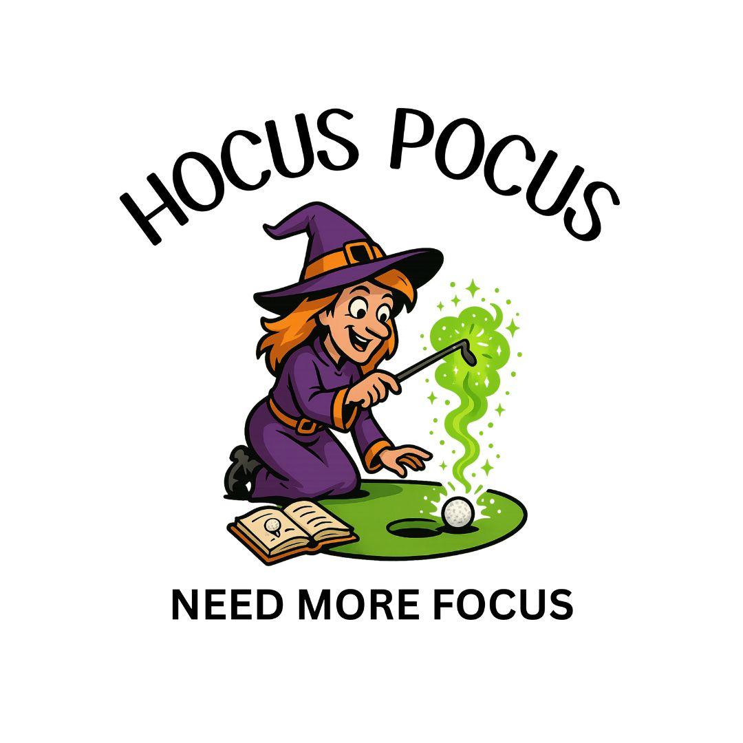 Hocus Pocus, Need More Focus - Youth Halloween Golf T-Shirt