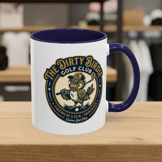 The Dirty Birdie Golf Club - French Lick, Indiana - Golf Mug in Navy