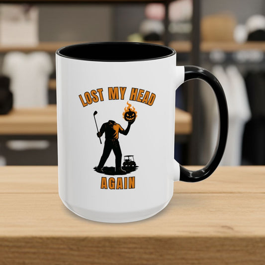 Lost My Head, Again - Golf Mug - 15oz in Black