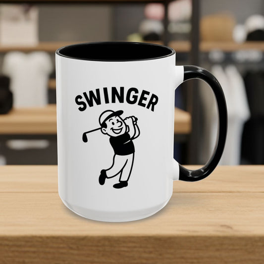 Swinger - Golf Mug - 15oz in Black