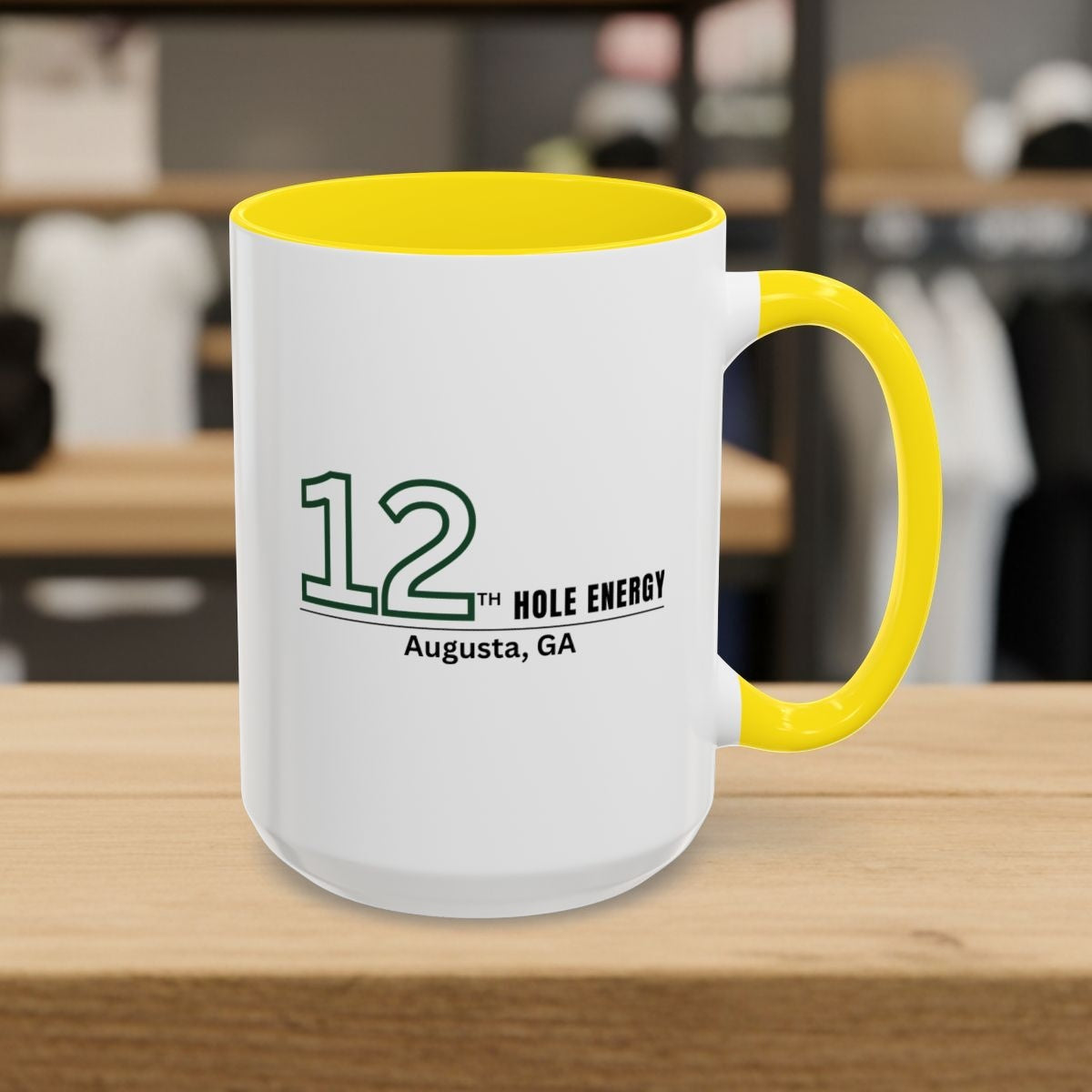 12th Hole Energy - Golf Mug in Yellow