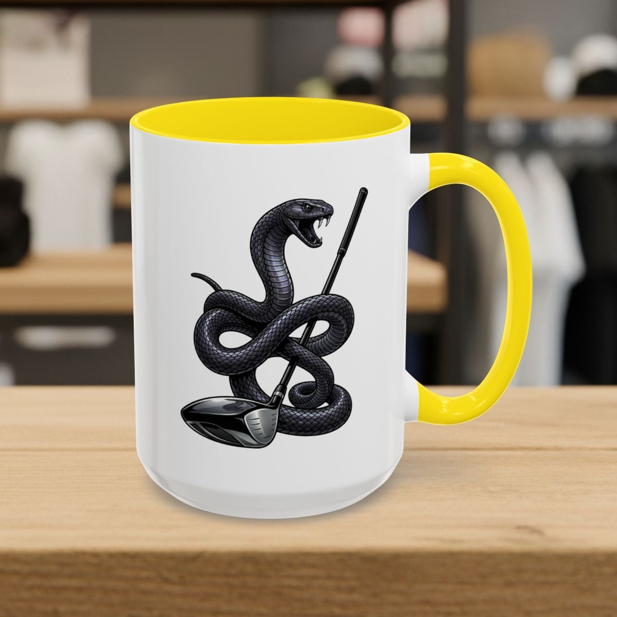 Strike Position - Mamba - Golf Mug in Yellow