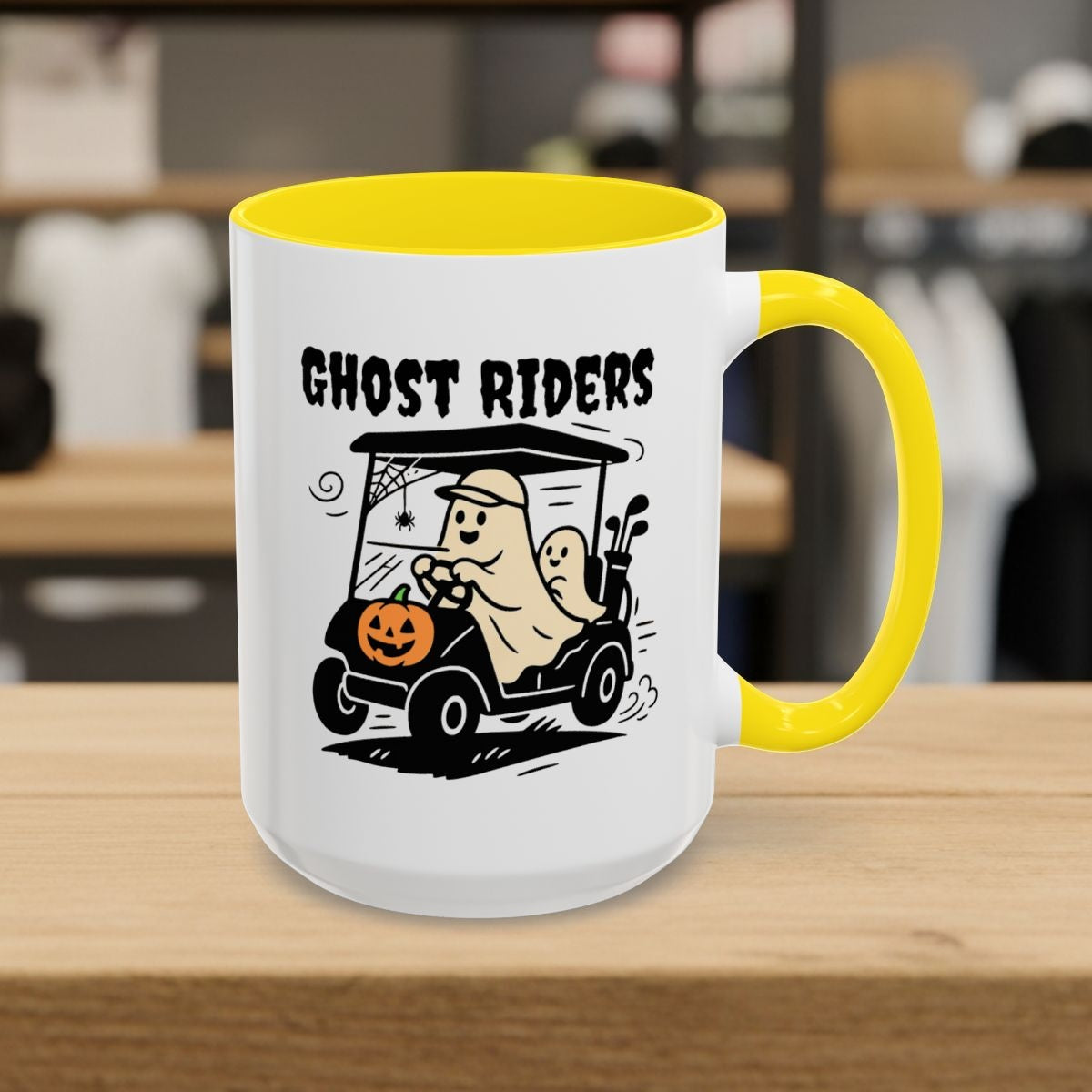 Ghost Riders - Golf Mug - 15oz in Yellow
