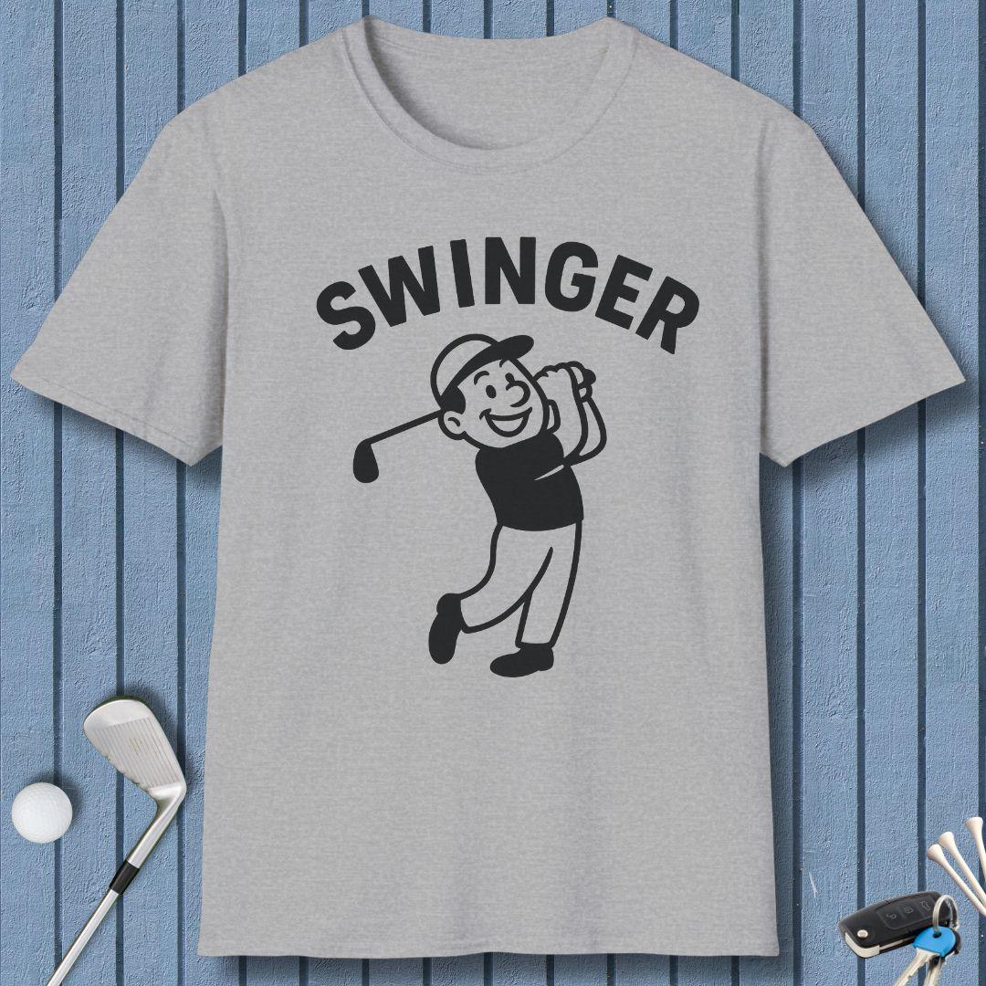 Swinger - Retro Cartoon Golf T-Shirt