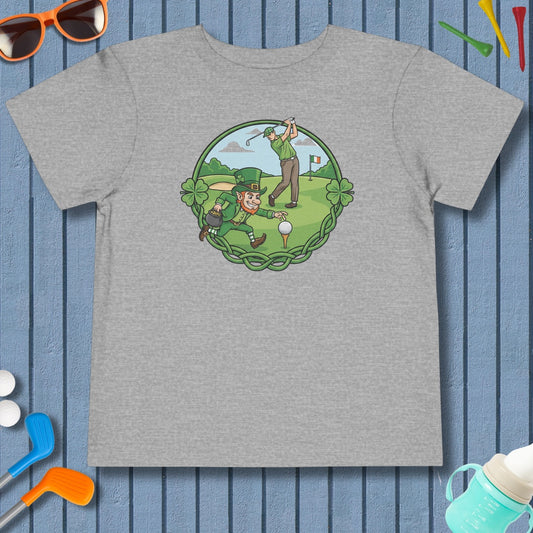 The Leprechaun Stole My Ball! - Toddler Golf T-Shirt in Athletic Heather
