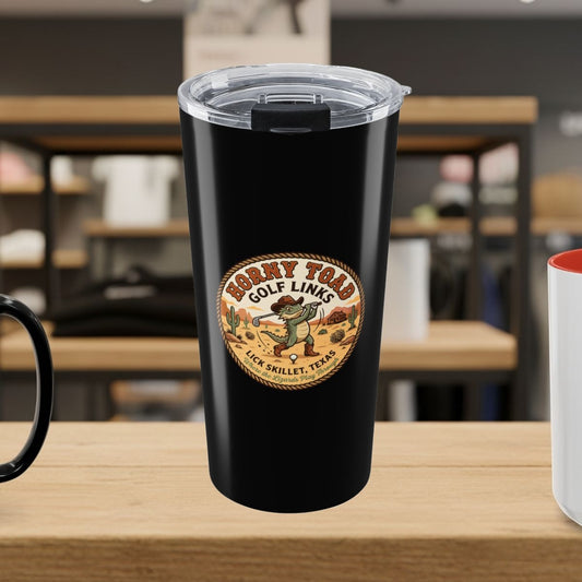 Horny Toad Golf Links - Lick Skillet, Texas - 20oz Tumbler in Black