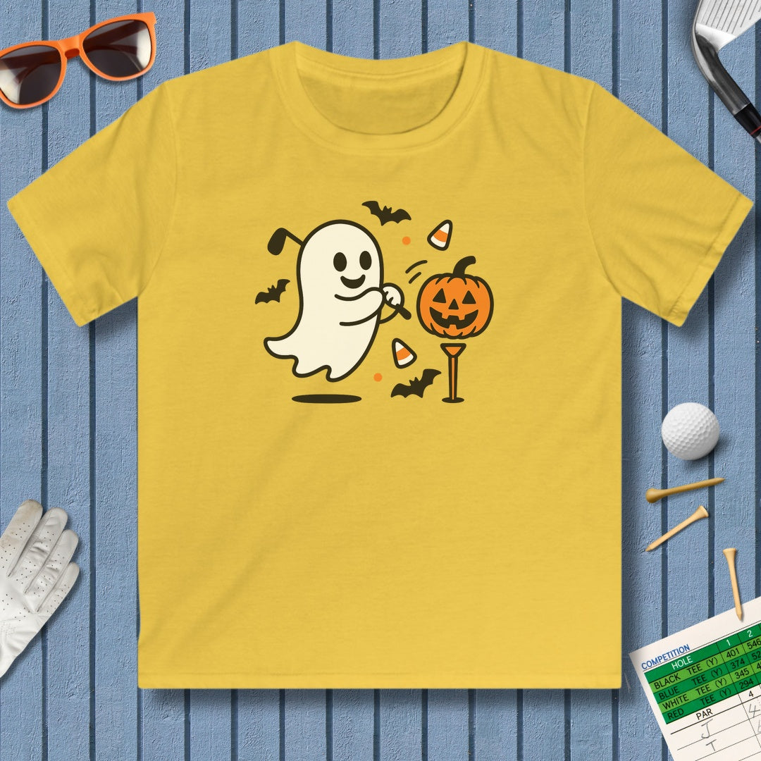 Ghost Tee Off - Youth Golf T-Shirt in Daisy