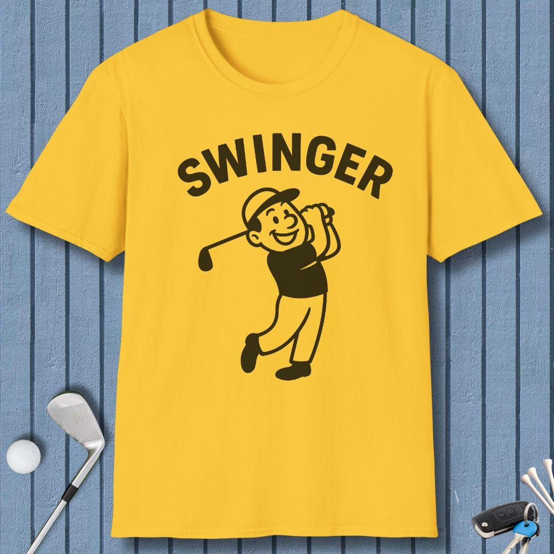 Swinger - Retro Cartoon Golf T-Shirt