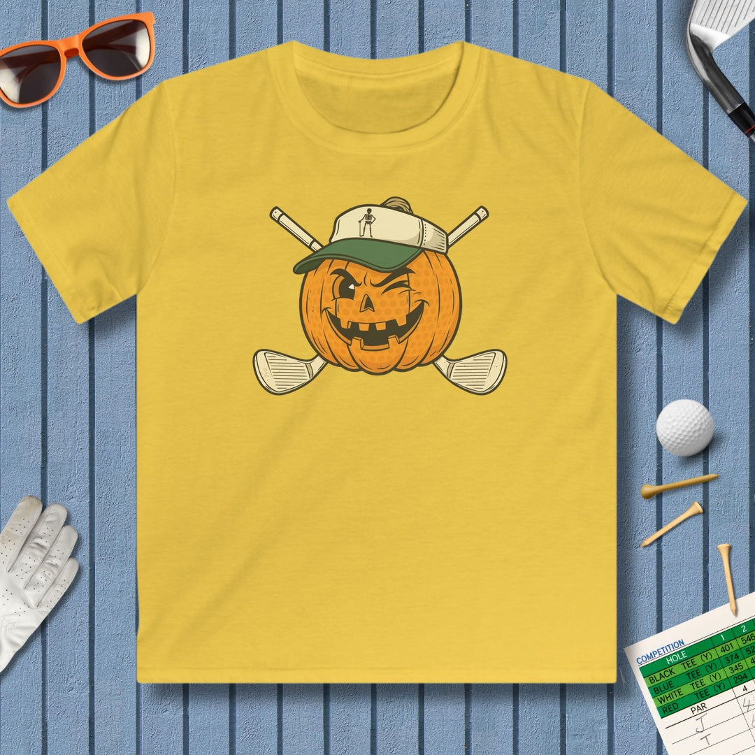 Golf or Gourd - Youth Golf T-Shirt in Daisy