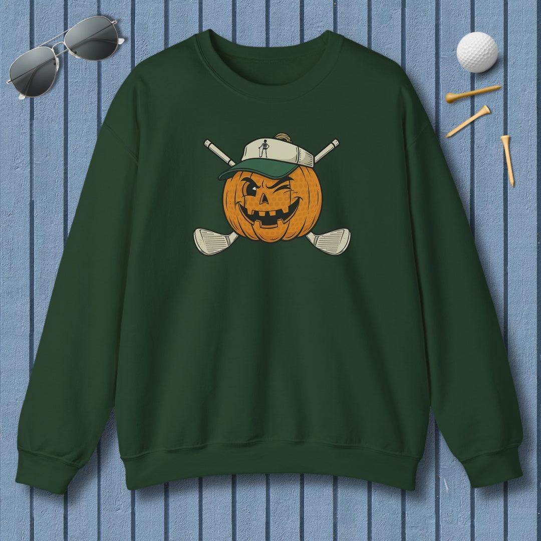 Golf or Gourd - Adult Golf Sweatshirt in Forest Green