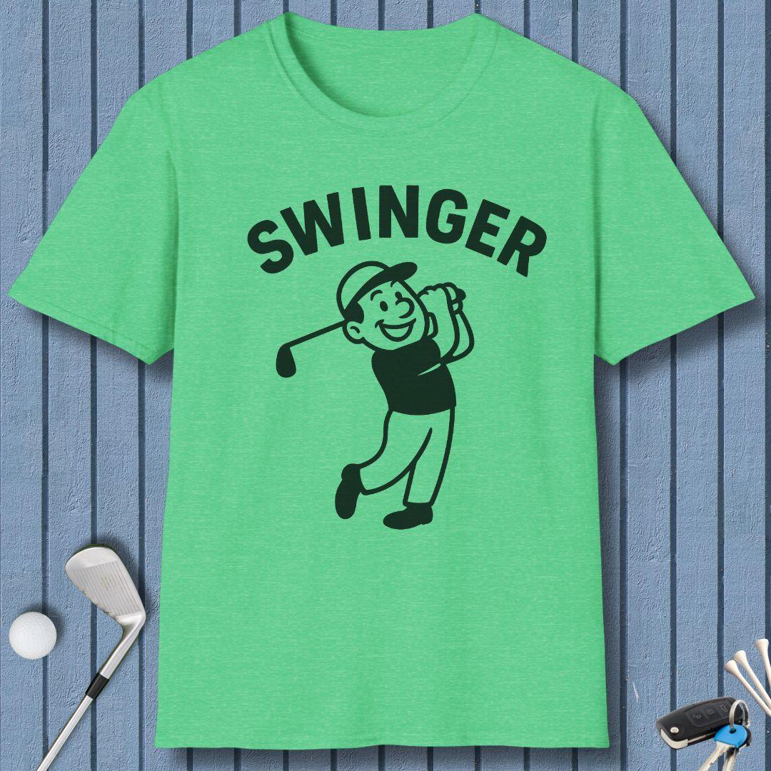 Swinger - Retro Cartoon Golf T-Shirt