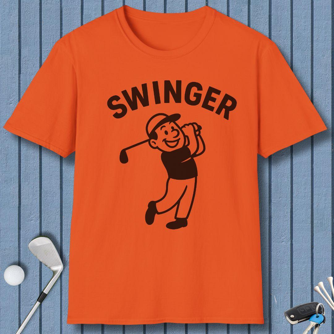 Swinger - Retro Cartoon Golf T-Shirt