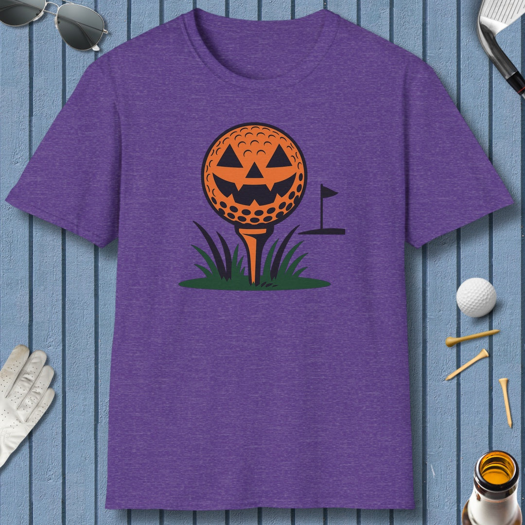 Tee Time Terror - Adult Golf T-Shirt in Heather Purple