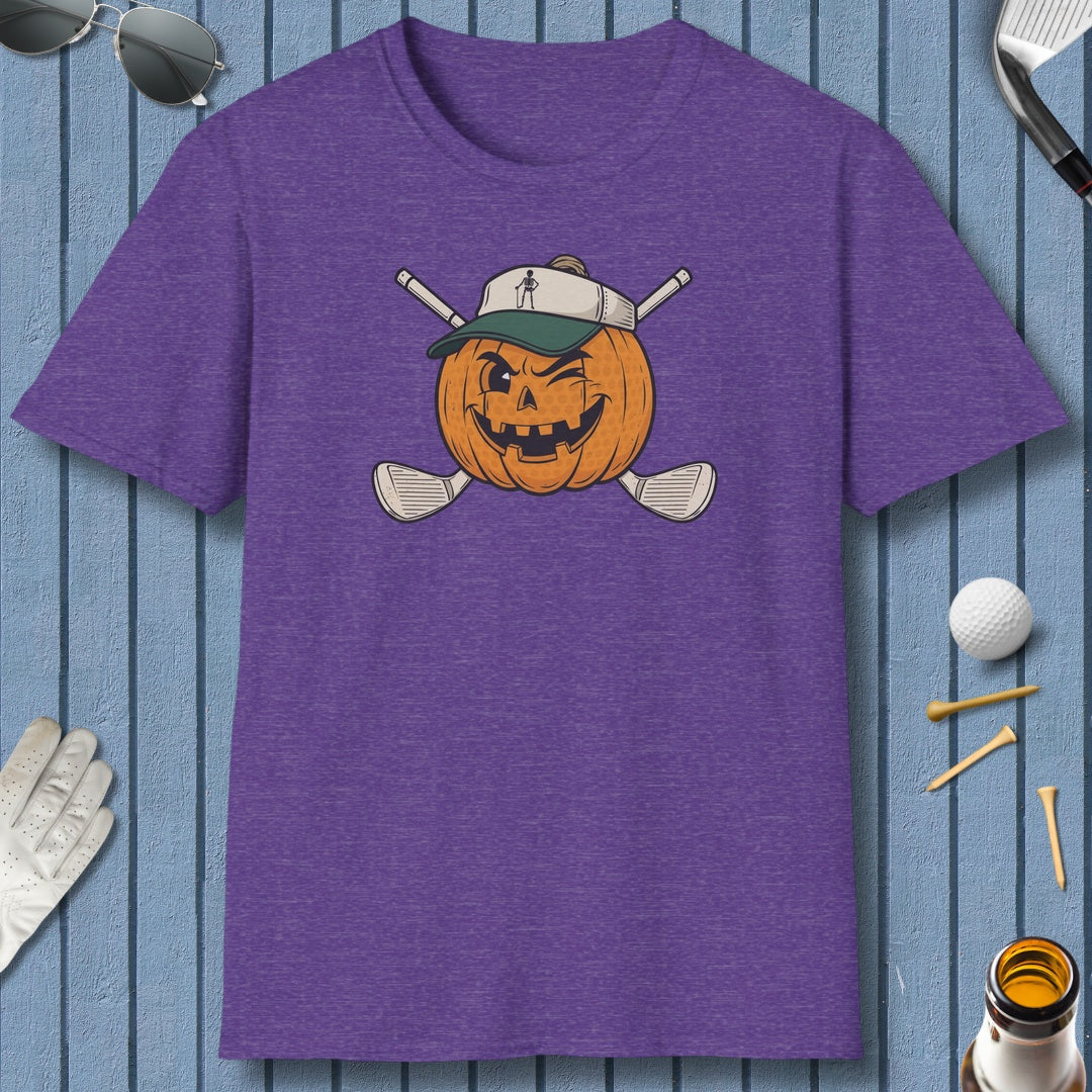 Golf or Gourd - Adult Golf T-Shirt in Heather Purple