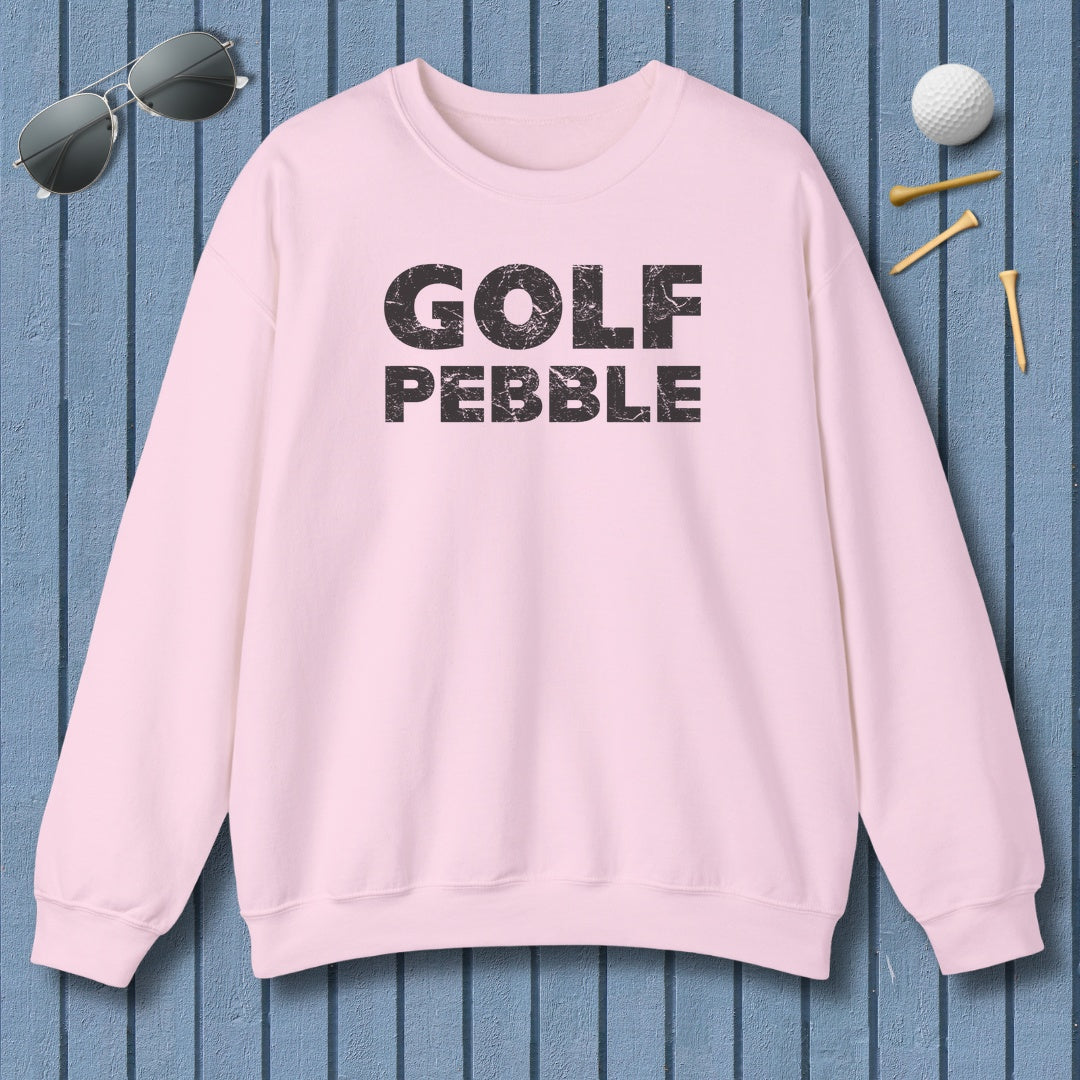 Golf Pebble - Adult Golf Sweatshirt in Light Pink