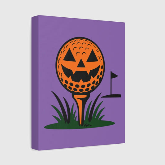 Tee Time Terror - Canvas Wall Art - Light Purple - 8×10 - front