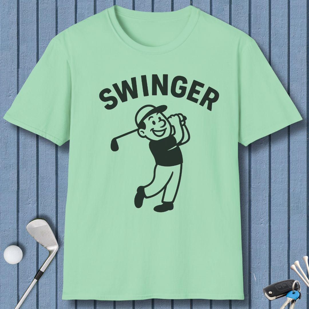 Swinger - Retro Cartoon Golf T-Shirt