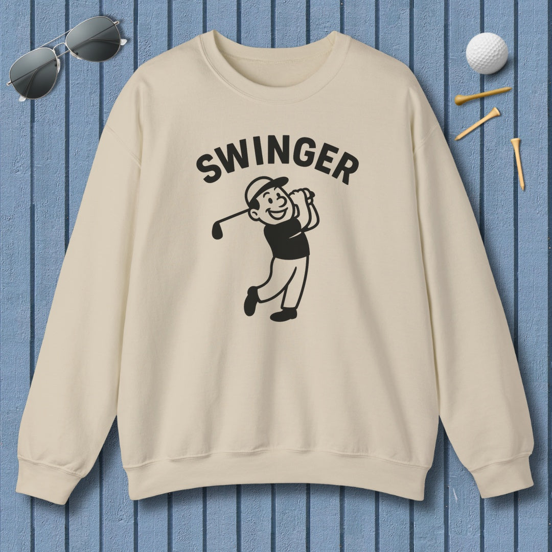 Swinger - Adult Golf Sweatshirt in Sand