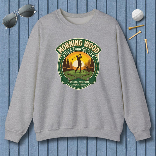 MORNING WOOD GOLF & COUNTRY CLUB - Adult Golf Sweatshirt in Sport Grey
