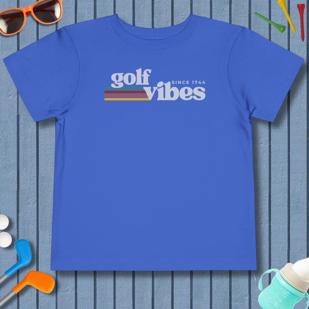 Golf Vibes - Toddler Golf T-Shirt in True Royal