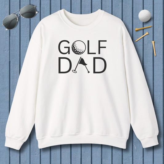 Golf Dad - Adult Golf Sweatshirt in White