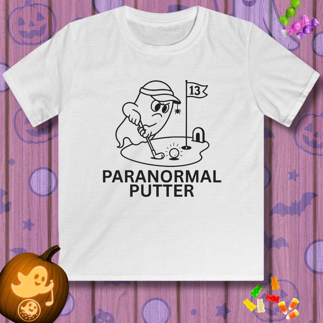 Paranormal Putter - Youth Halloween Golf T-Shirt