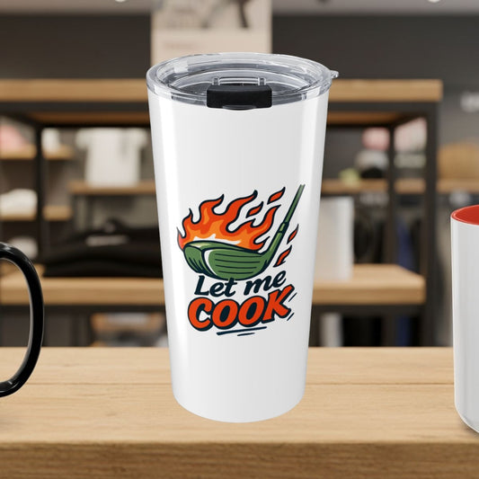 Let Me Cook - 20oz Tumbler in White