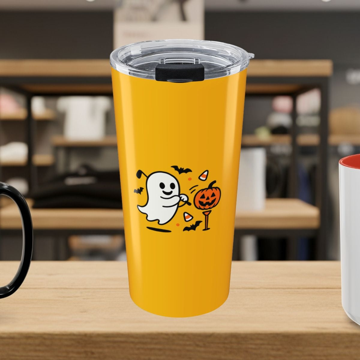 Ghost Tee Off - 20oz Tumbler in Yellow
