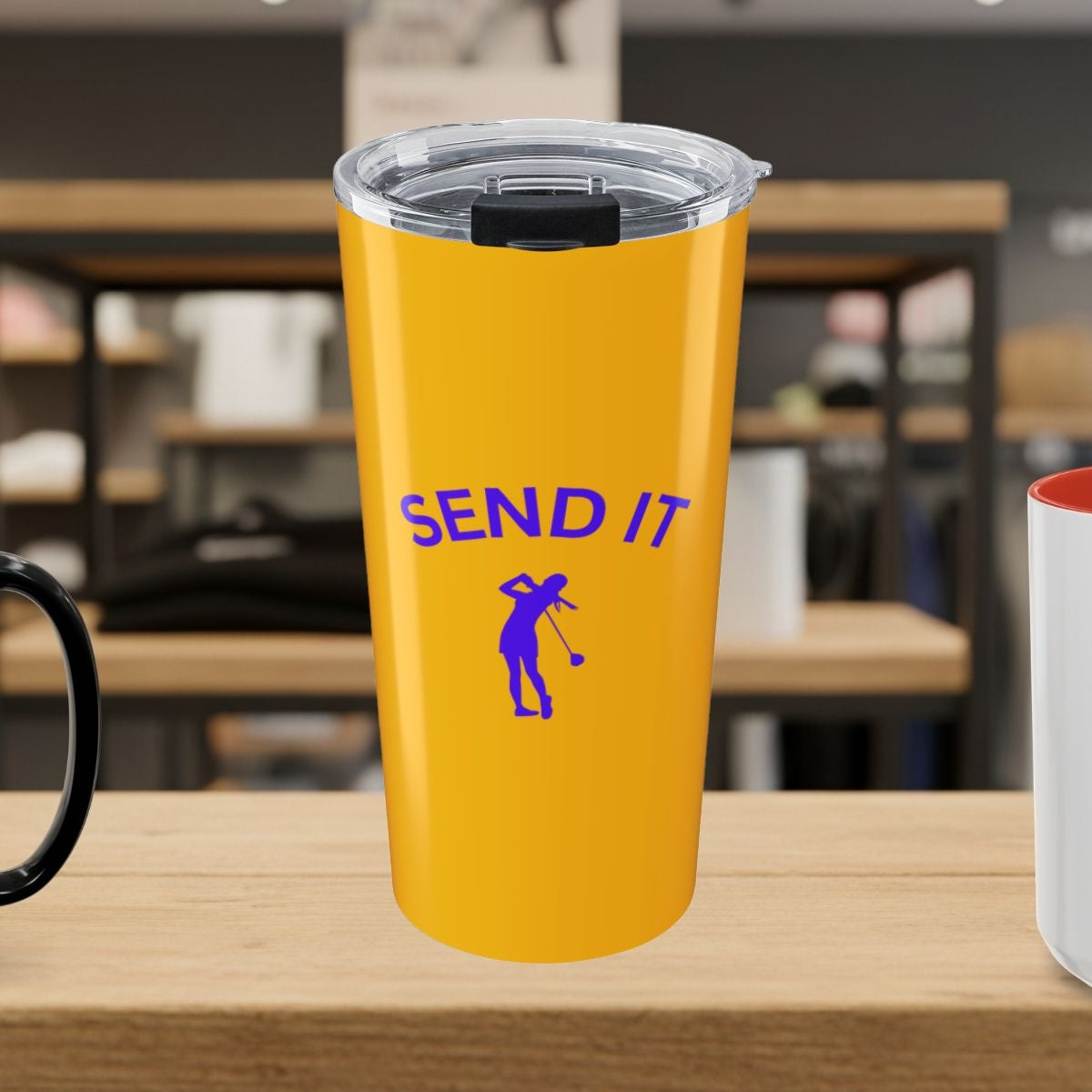 SEND IT (Female) - 20oz Tumbler in Yellow