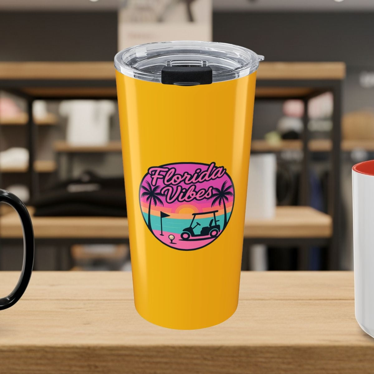 Golf Vibes - Florida Sunshine Edition - 20oz Tumbler in Yellow