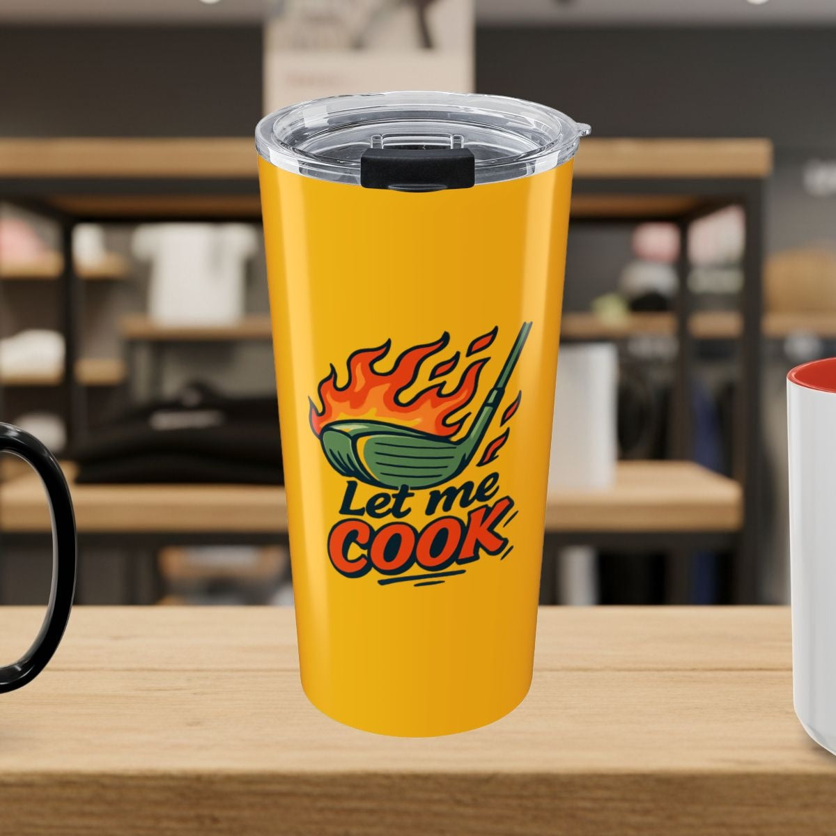 Let Me Cook - 20oz Tumbler in Yellow