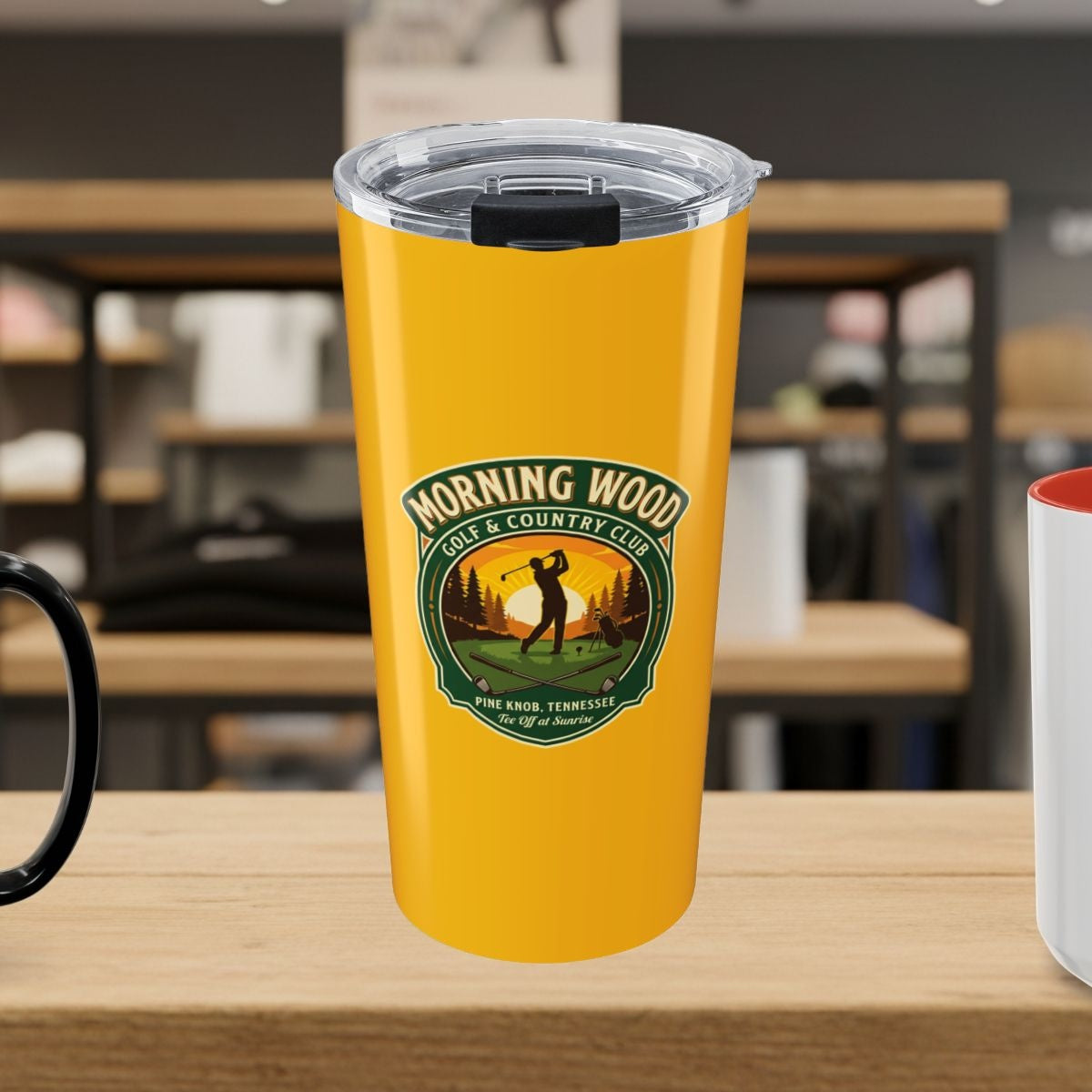 MORNING WOOD GOLF & COUNTRY CLUB - 20oz Tumbler in Yellow