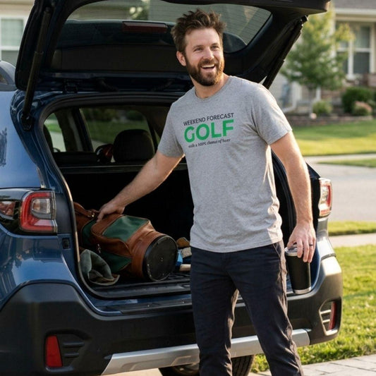 Weekend Forecast - Adult Golf T-Shirt