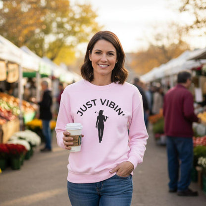 Just Vibin' - Women's - Adult Golf Sweatshirt