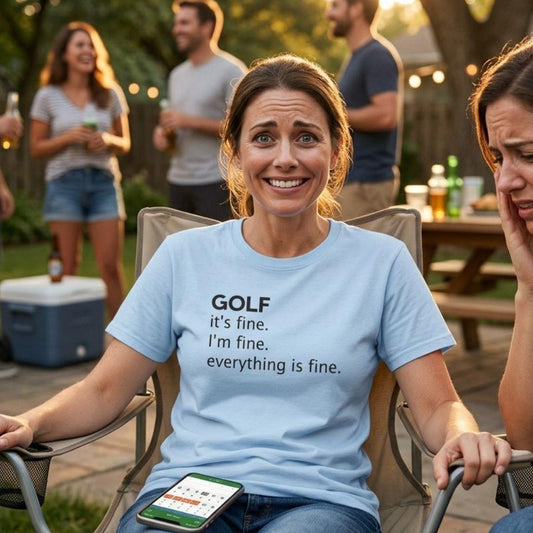 Golf: It's Fine. Everything Is Fine. - Adult Golf T-Shirt