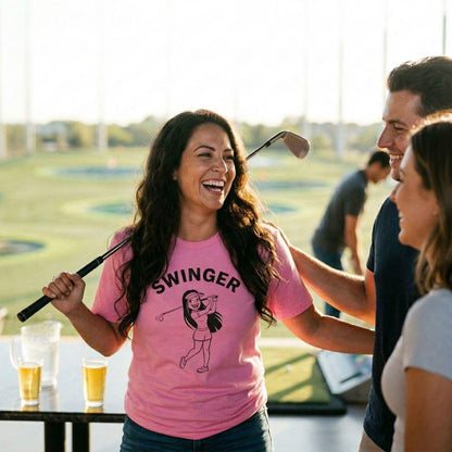 Retro Swinger Women's - Adult Golf T-Shirt
