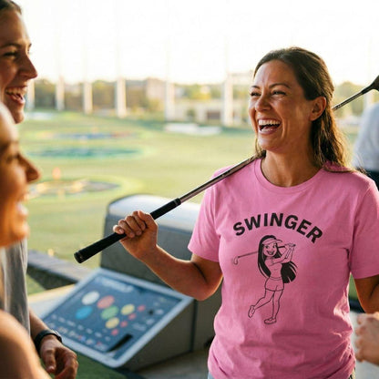 Retro Swinger Women's - Adult Golf T-Shirt