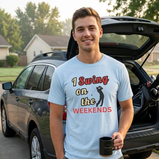 I Swing on the Weekends - Adult Golf T-Shirt