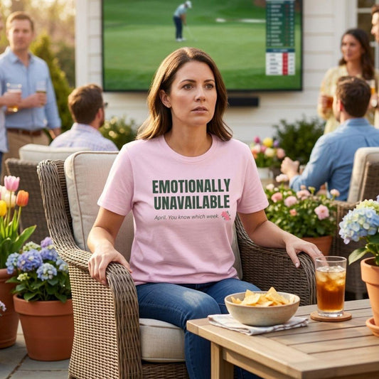 Emotionally Unavailable - Adult Golf T-Shirt