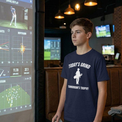 Today's Grind - Tomorrow's Trophy (male) - Adult Golf T-Shirt