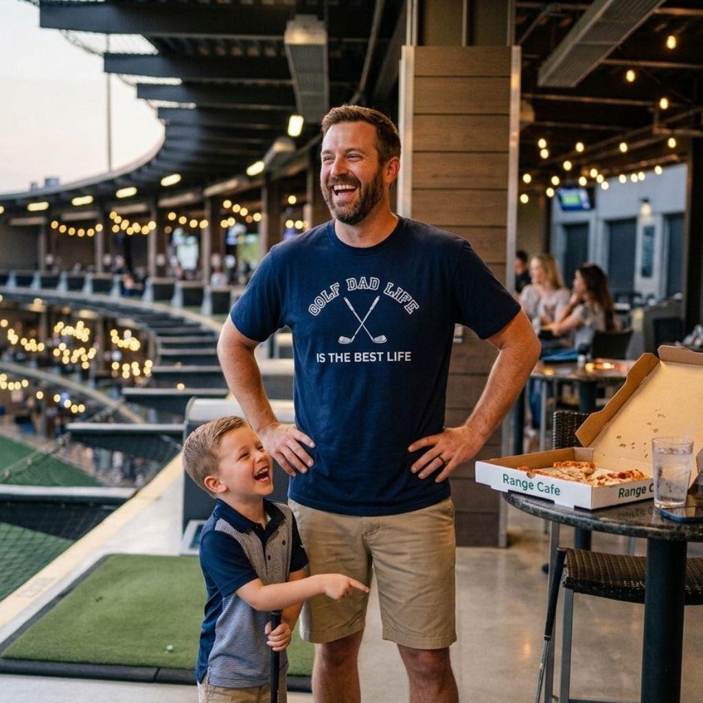 Golf Dad Life is the Best Life - Adult Golf T-Shirt
