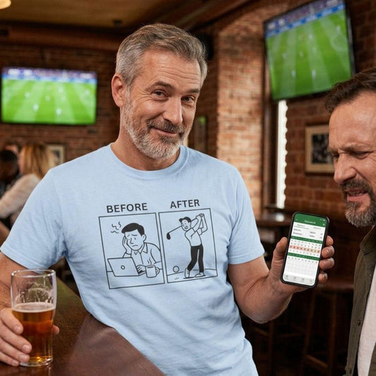 Before & After - Adult Golf T-Shirt