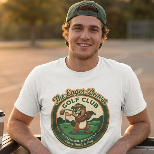 THE EAGER BEAVER GOLF CLUB - Adult Golf T-Shirt
