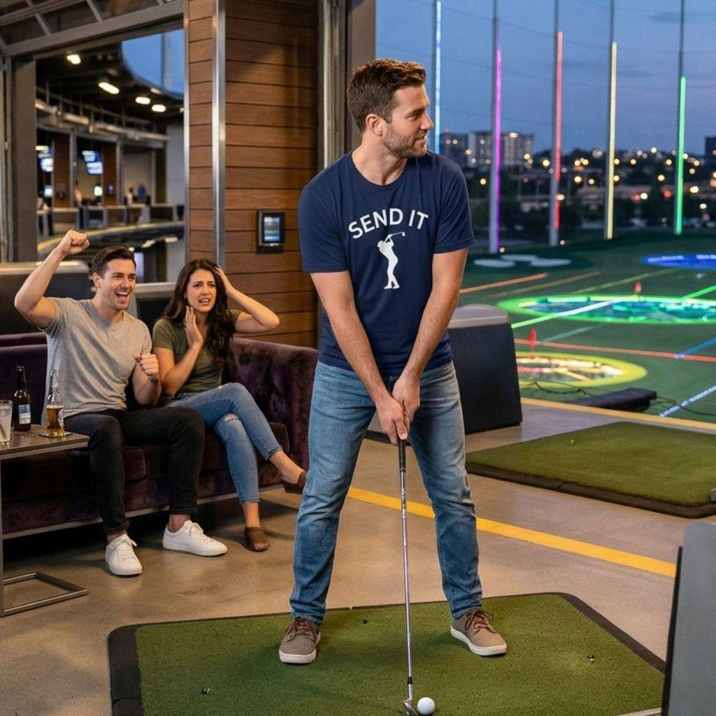 SEND IT (Male) - Adult Golf T-Shirt